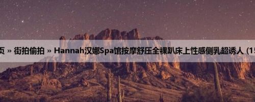 首页 » 街拍偷拍 » Hannah汉娜Spa馆按摩舒压全裸趴床上性感侧乳超诱人 (15P)