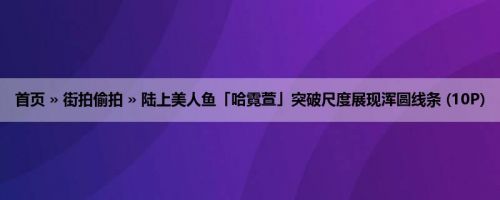首页 » 街拍偷拍 » 陆上美人鱼「哈霓萱」突破尺度展现浑圆线条 (10P)